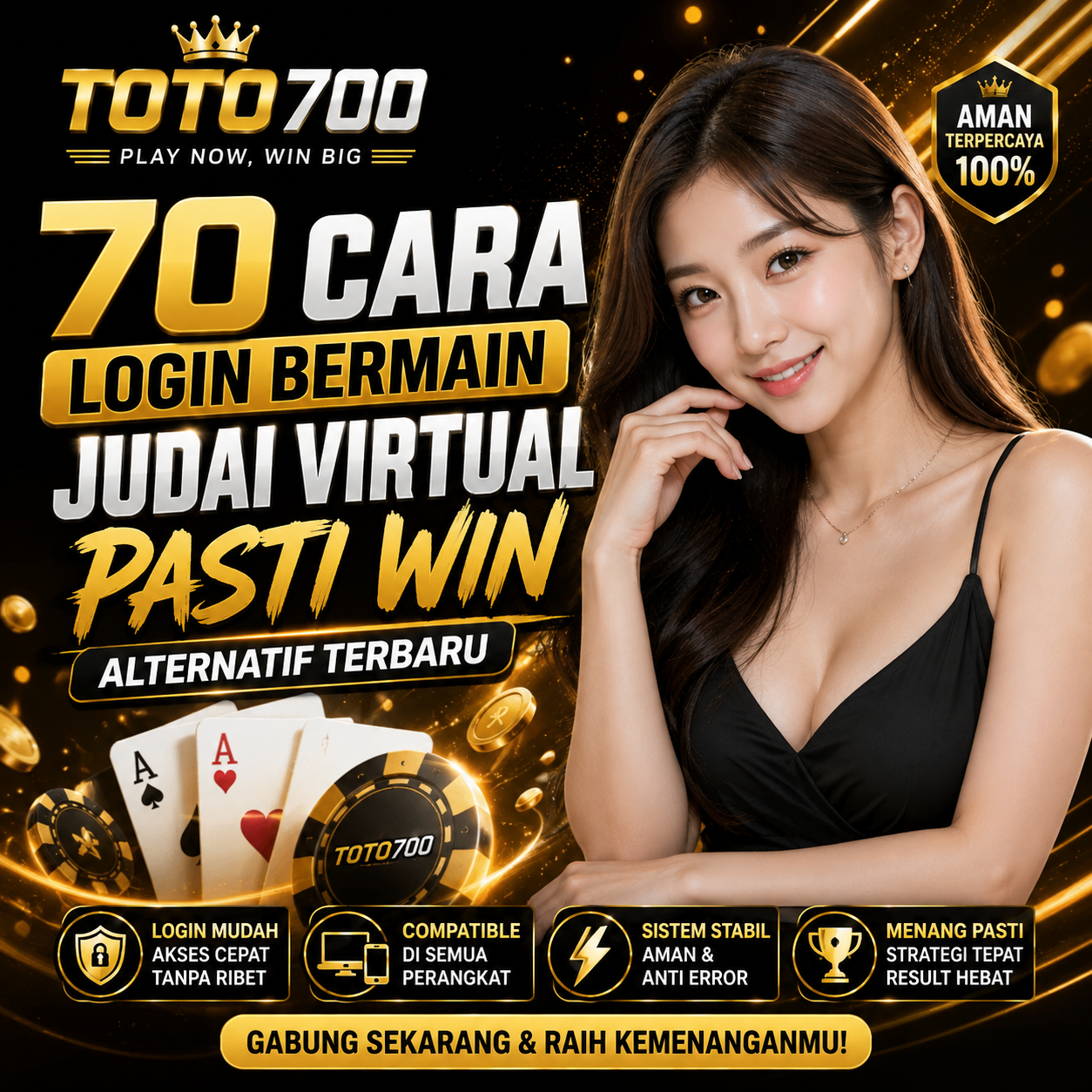 TOTO700 » 70 Cara Login Bermain Judai Virtual Pasti Win Alternatif Terbaru